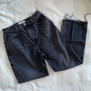 Abercrombie Kick Flare Ultra High Rise Jeans in Black